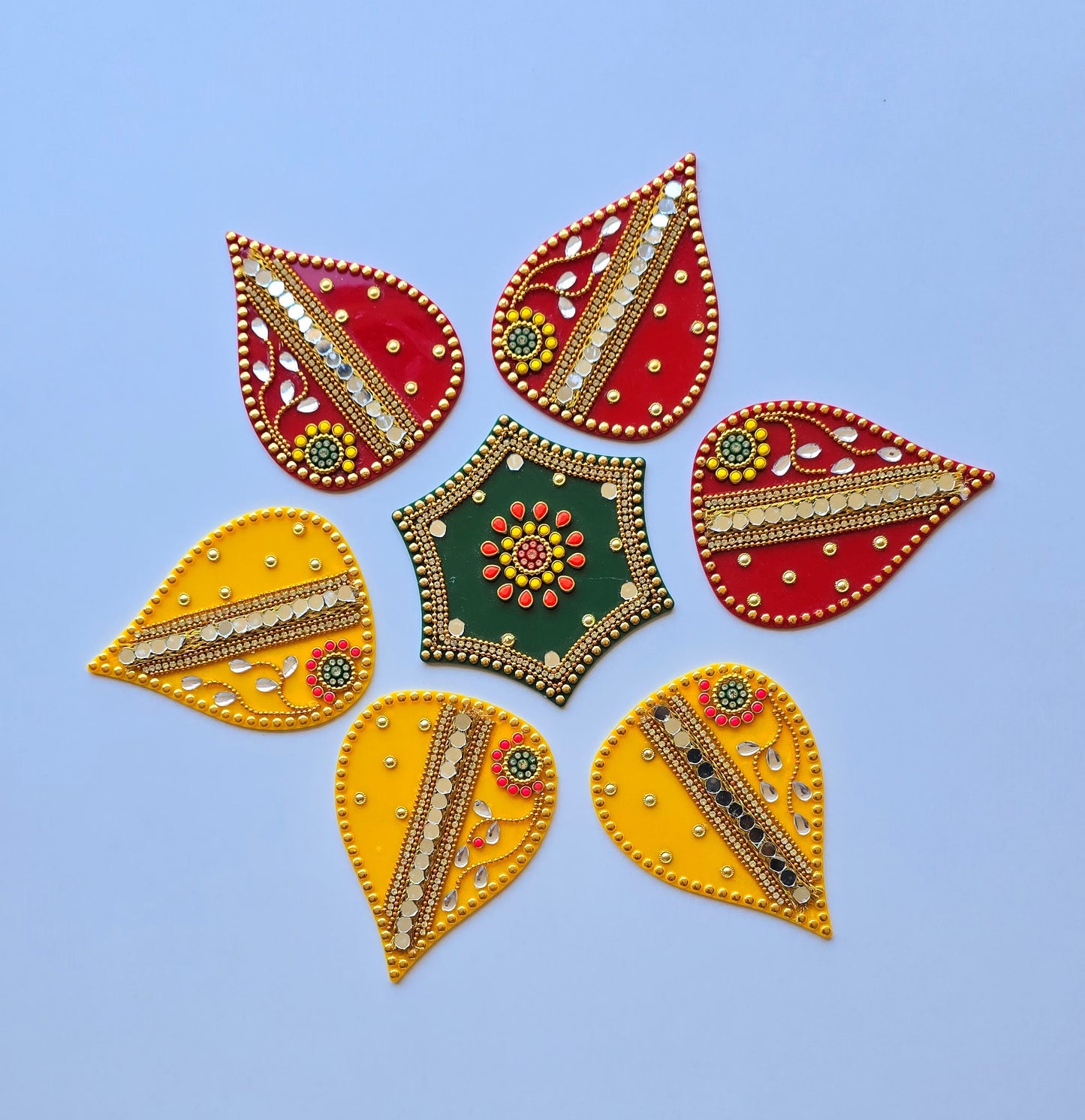Traditional Acrylic Rangoli Set