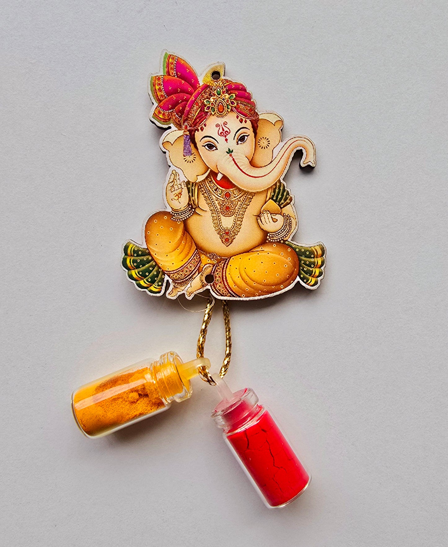 Ganesha Haldi Kumkum Holder – 2 Inch