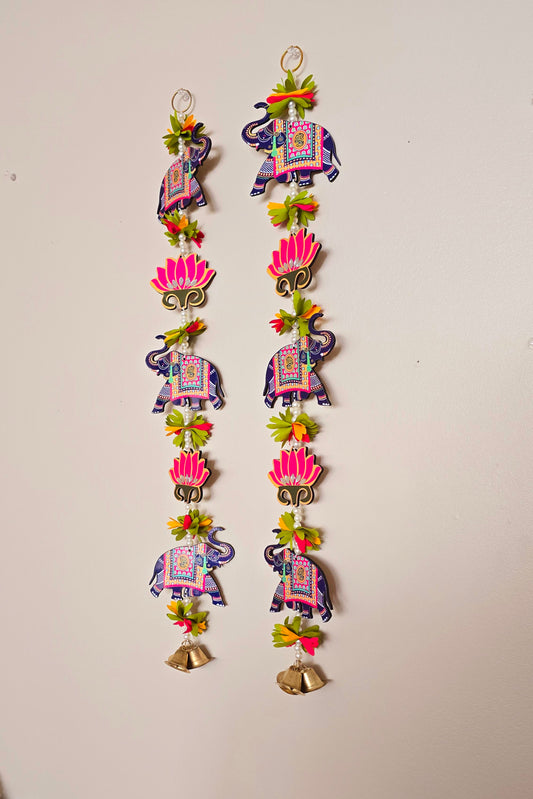 Elephant-Lotus-Elephant Hanging