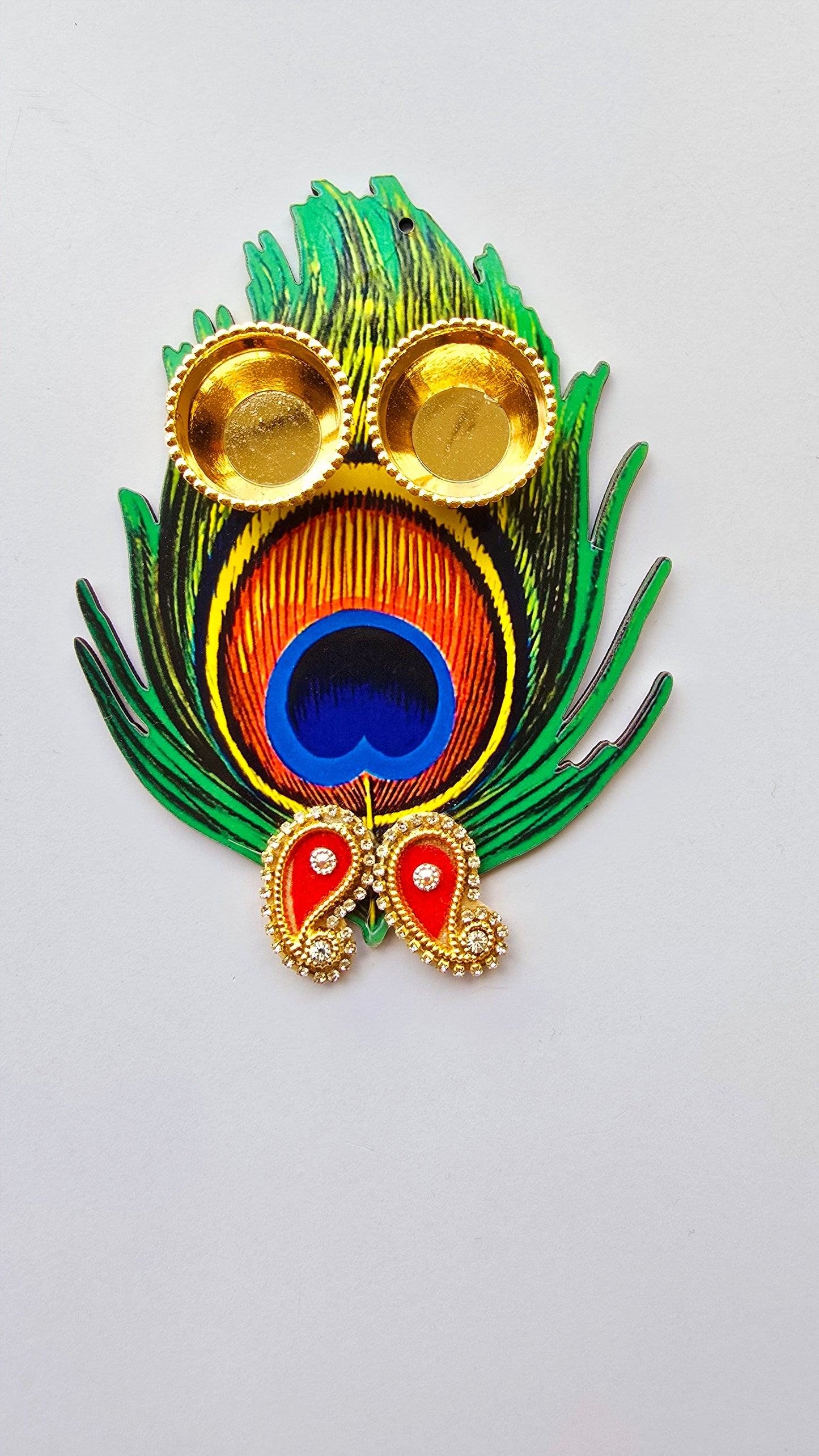 Peacock Feather Roli Platter