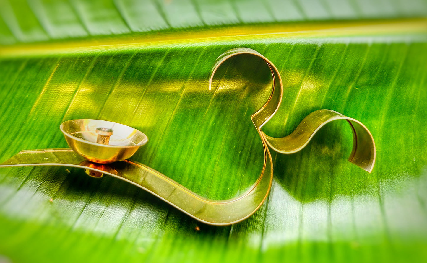 Brass Om Diya