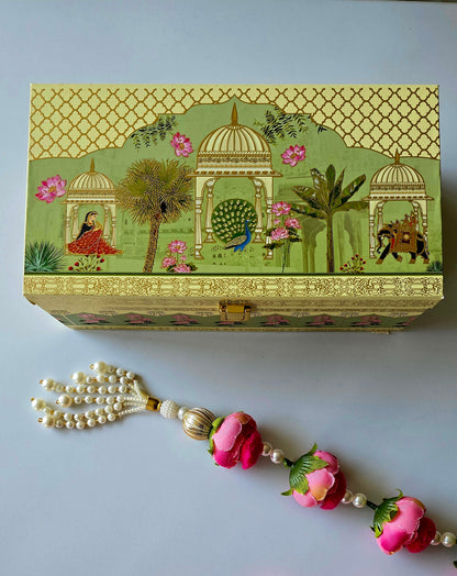 Gift Box with 2 Glass Jars - Yellow