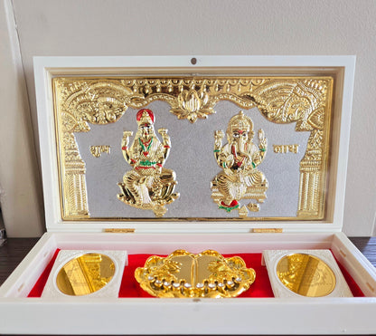 Premium Laxmi Ganesh Box – Sandalwood-Scented