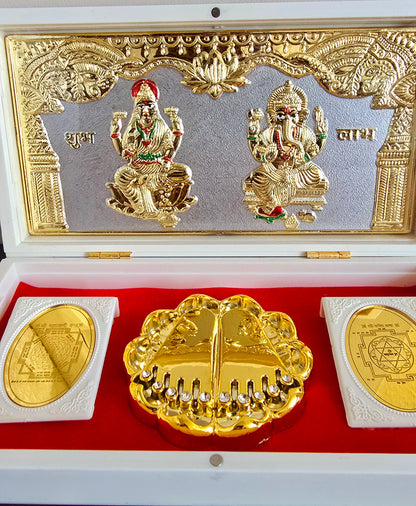 Premium Laxmi Ganesh Box – Sandalwood-Scented