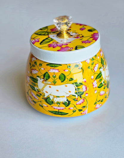 Pichwai Metal Jars