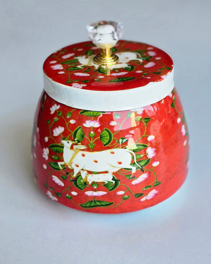 Pichwai Metal Jars