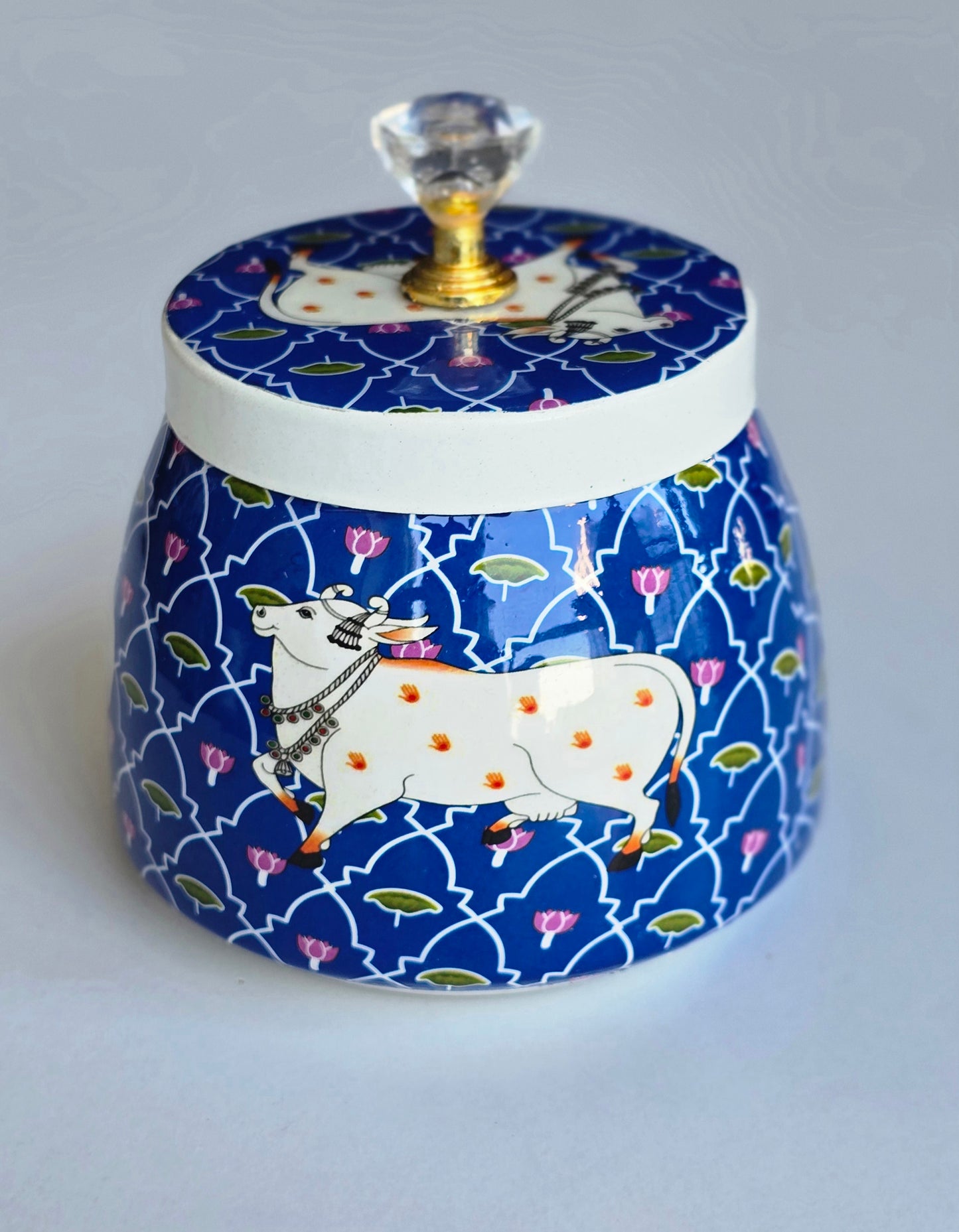 Pichwai Metal Jars