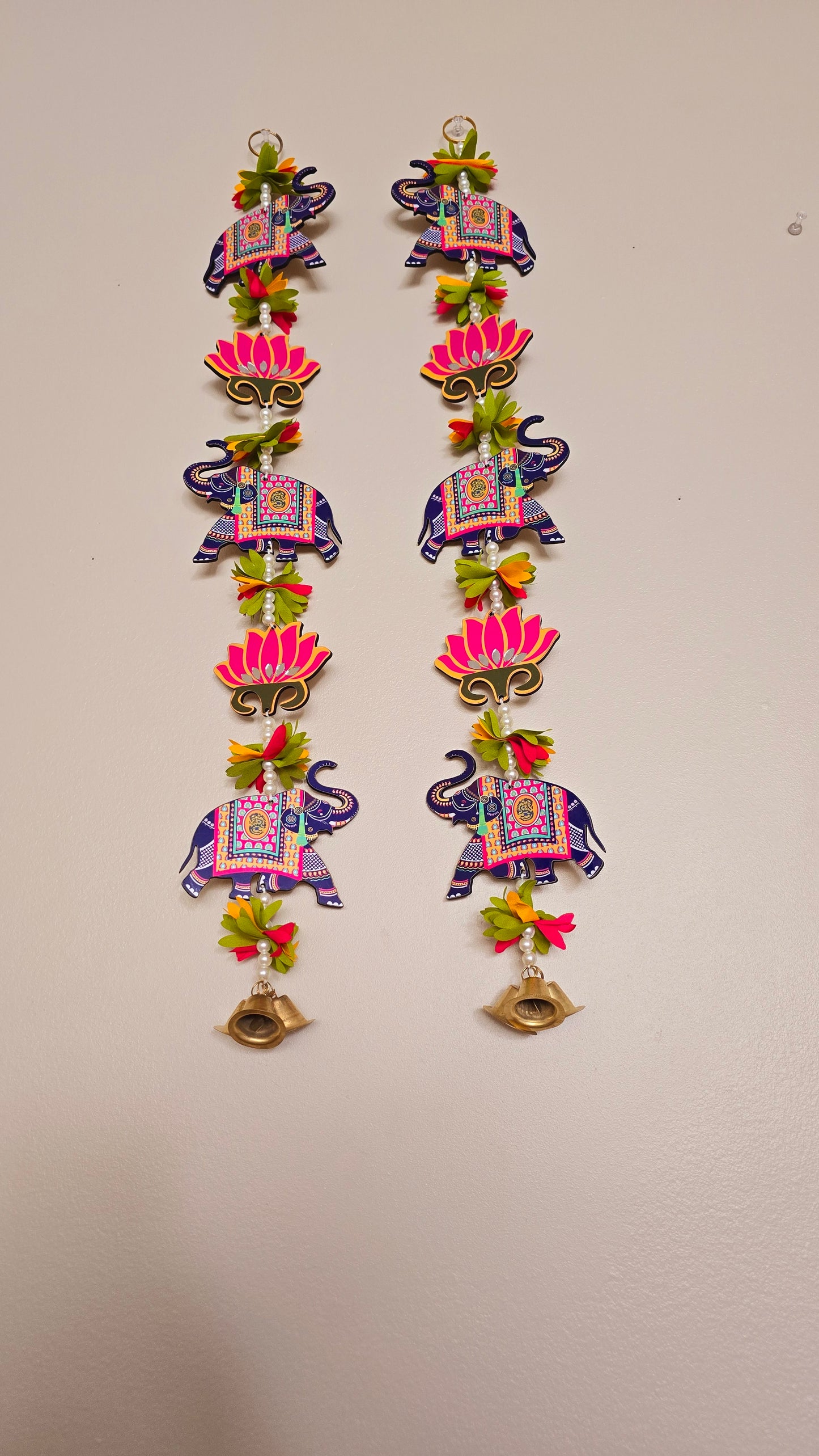 Elephant-Lotus-Elephant Hanging