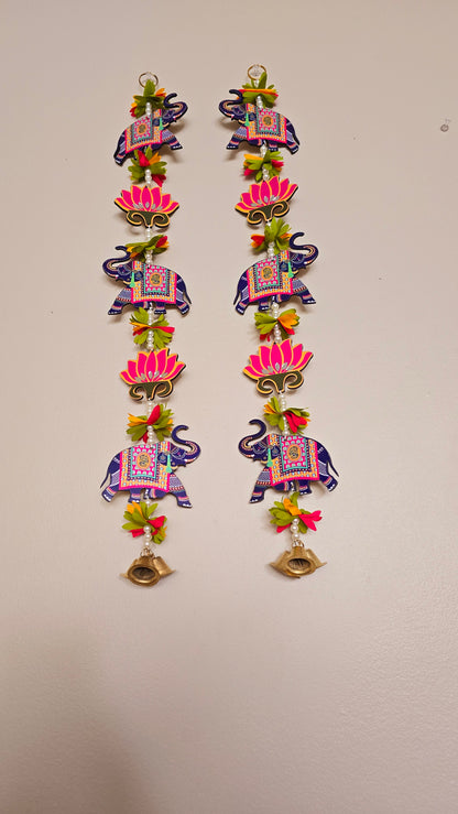 Elephant-Lotus-Elephant Hanging